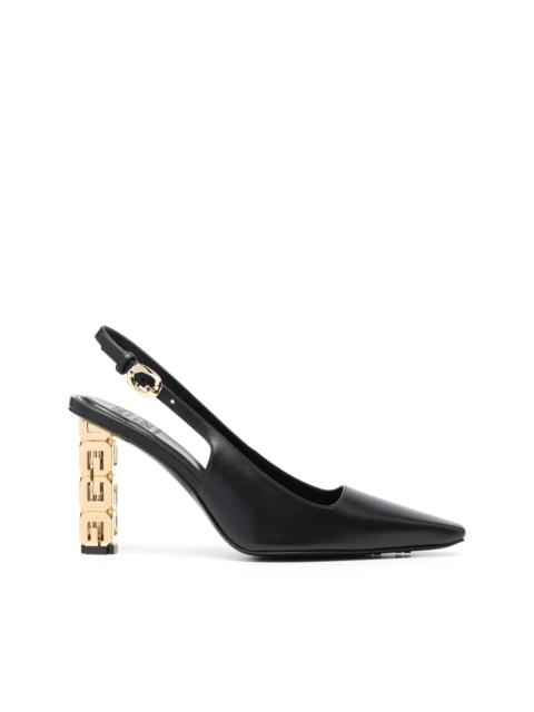 buckle-strap pointed-toe pumps
