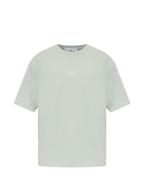 Stone Island crew-neck embroidered T-shirt