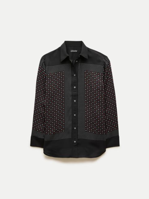 J.CREW Esme button-up shirt in scarf-print viscose twill