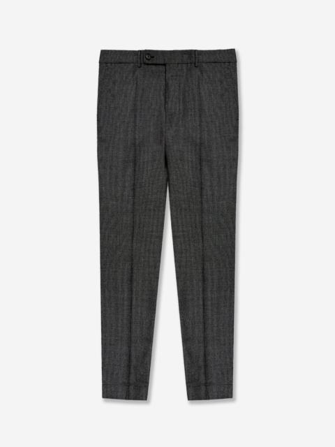 SLOWEAR Tapered fit in micro-patterned wool Flexpant