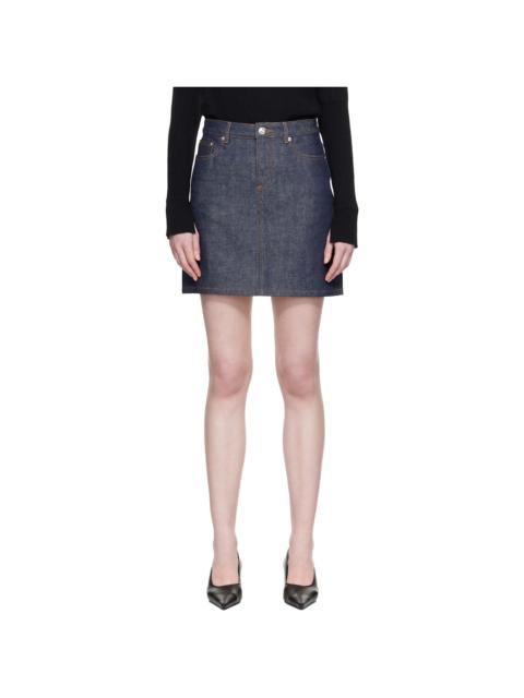 A.P.C. Indigo Standard Denim Miniskirt