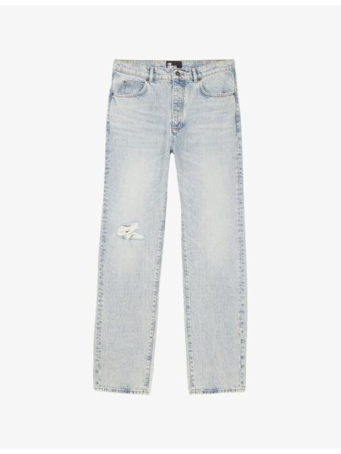 The Kooples Distressed Straight-Leg Jeans