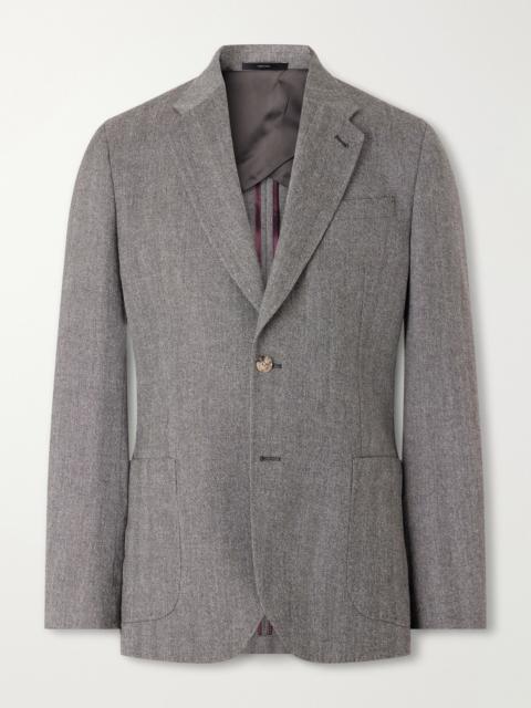 Paul Smith Wool and Cashmere-Blend Herringbone Suit Jacket