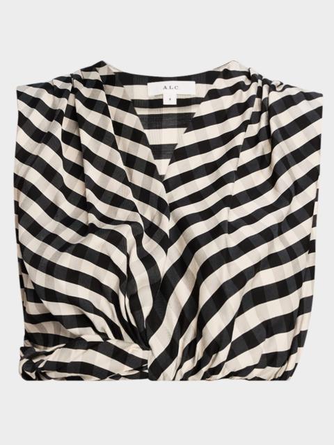 A.L.C. Brooklyn Check Crop Top