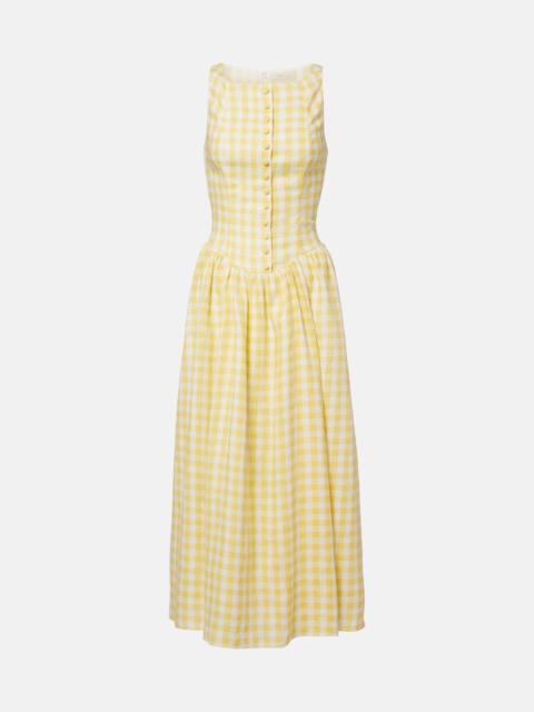 FAITHFULL Fortia linen midi dress