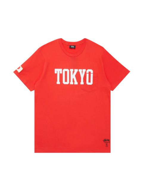 Stüssy Stussy Tokyo IST Pocket Tee 'Red' | REVERSIBLE