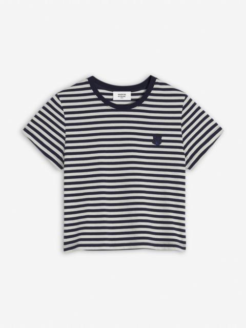 Maison Kitsuné BOLD FOX HEAD PATCH MULTI STRIPES BABY TEE-SHIRT