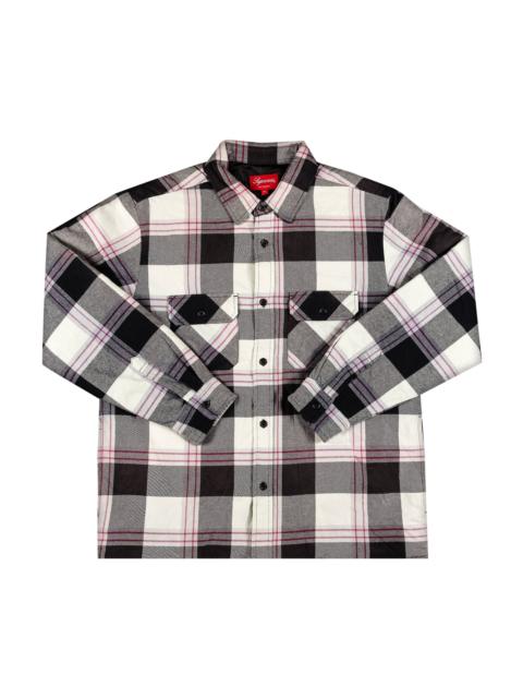 Supreme Quilted Flannel Shirt 'White'