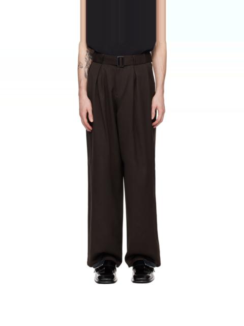 LGN LOUIS GABRIEL NOUCHI Brown Summer Trousers