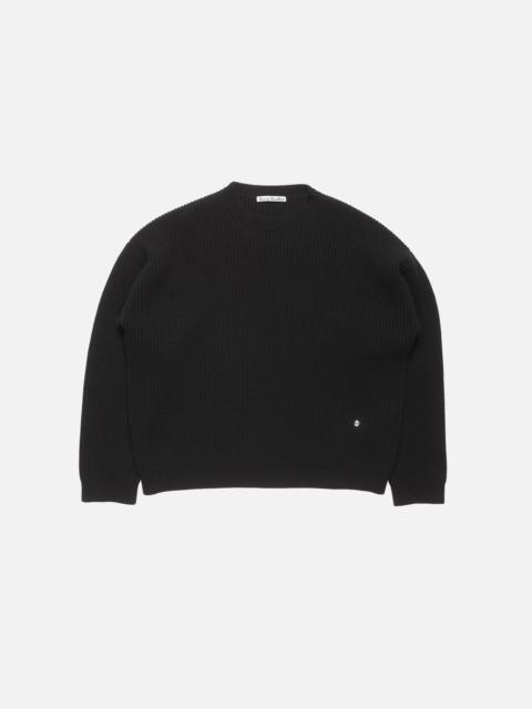Acne Studios Chunky cashmere sweater - Black