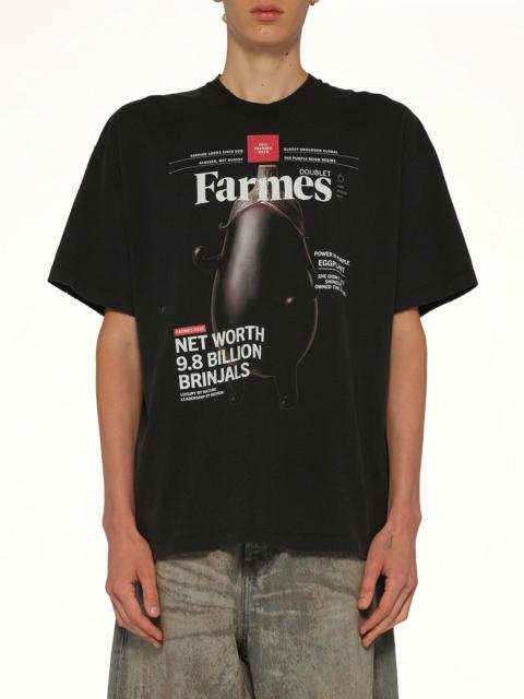 doublet Farmes Magazine Cover T-Shirt in Black