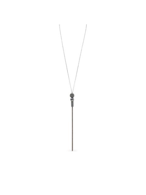 PESERICO hematite tassel necklace