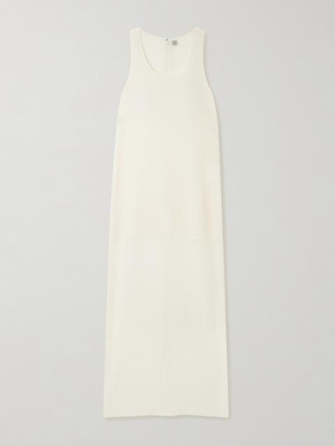 TOTEME Cotton And Silk-blend Crepon Midi Dress