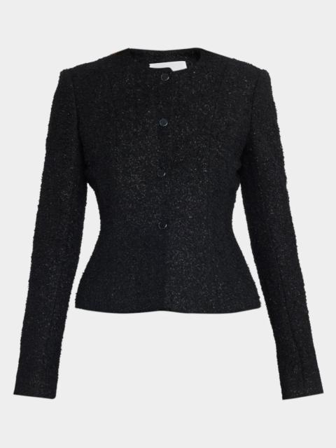 MARIA McMANUS Wool-Blend Peplum-Hem Jacket