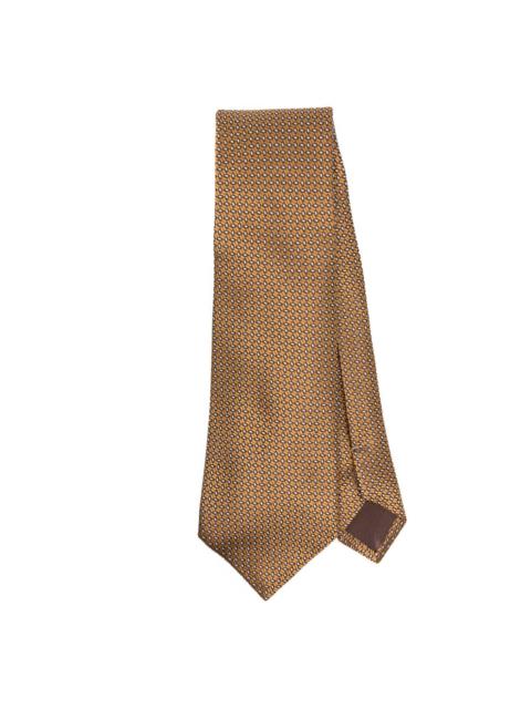 Canali geometric-patterned tie