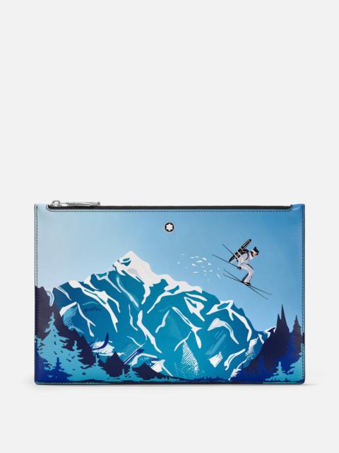 Montblanc Meisterstück scenic pouch with ski jumper