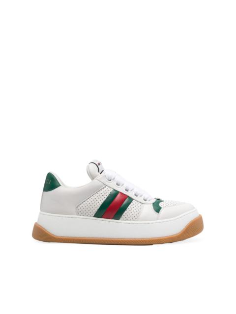GUCCI Screener lace-up leather sneakers