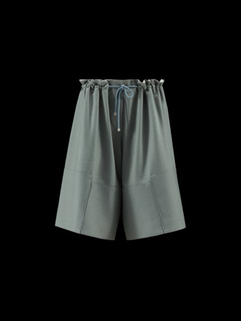 Moncler Wool Felt Shorts