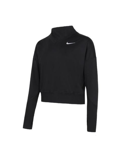 Nike (WMNS) Nike Running Training Pullover Sports Long Sleeves Black T-Shirt DA1057-010