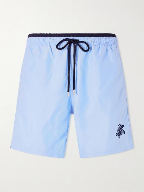 Vilebrequin Moka Straight-Leg Mid-Length ECONYL® Swim Shorts