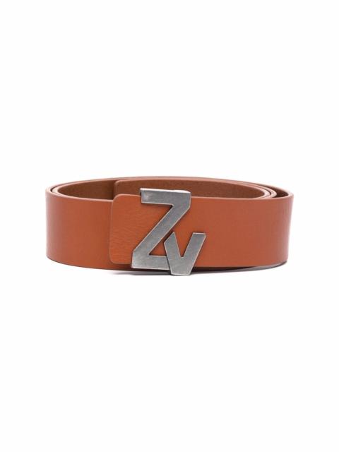 logo-buckle belt