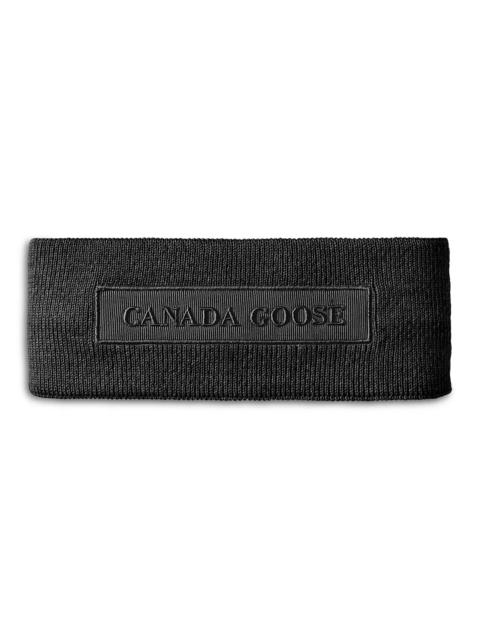 Canada Goose Tonal Emblem Knit Ear Warmer