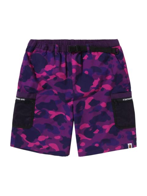 BAPE Color Camo Mesh Pocket Shorts 'Purple'