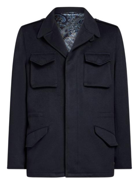 Etro flap-pocket cashmere jacket
