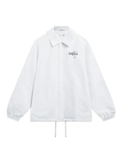 Li-Ning Li-Ning Skateboarding 도표 느슨한 적합 재킷 'White' AFDT129-2
