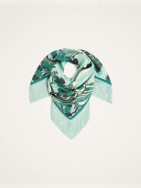 La DoubleJ Reversible Fringe Foulard 90