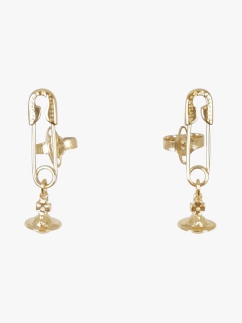 Vivienne Westwood SAFETY PIN EARRINGS | GOLD