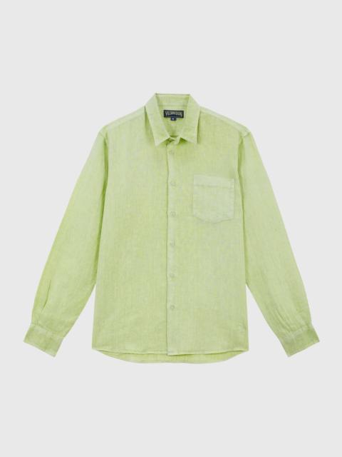 Men's Mineral-Dyed Linen Shirt