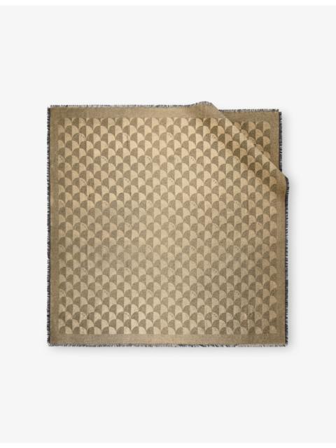 BVLGARI Calla Maxi Square Silk and Wool-Blend Scarf