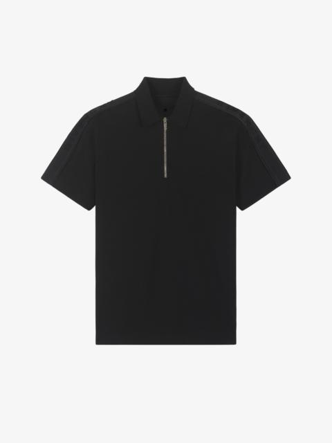 Givenchy ZIPPED POLO SHIRT IN COTTON
