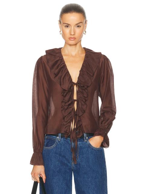 BODE Heartwood Flounce Blouse