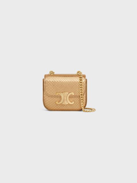 CELINE MINI CHAIN CLAUDE in LAMINATED PYTHON