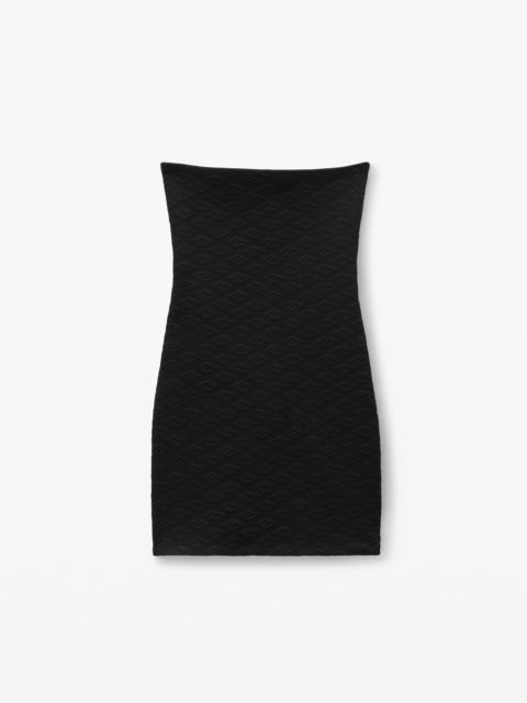 Alexander Wang STRAPLESS MINI DRESS IN COMPACT NYLON JACQUARD