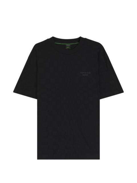 BOSS logo-embossed crew-neck T-shirt