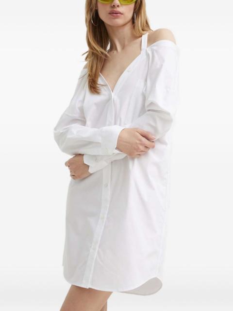 HUGO off-shoulder strap mini dress