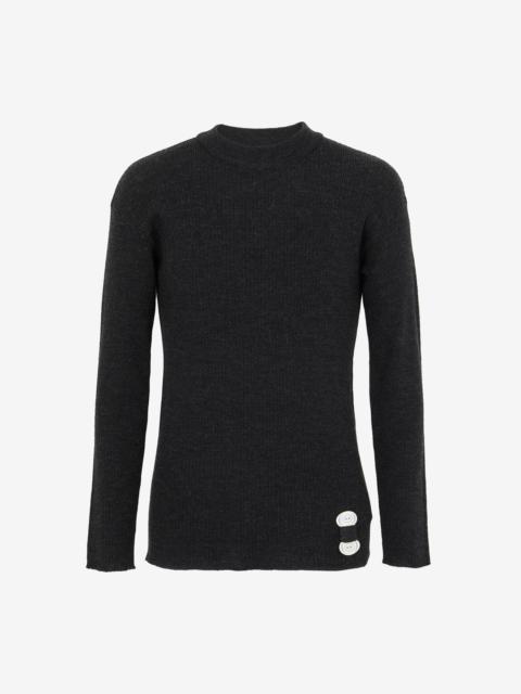 Maison Margiela High neck ribbed sweater