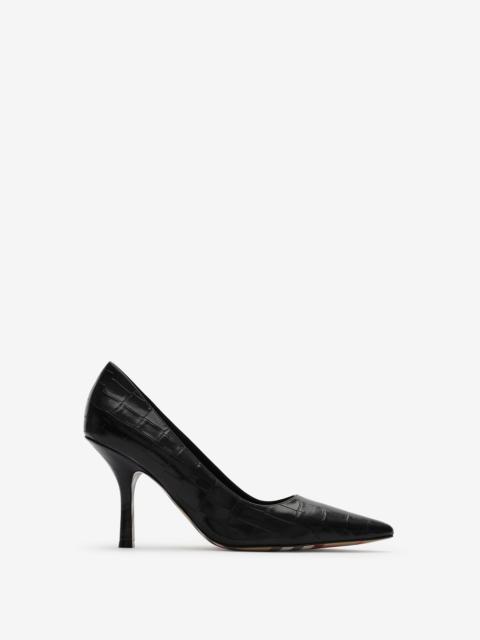 Burberry Crocodile-effect Leather Dame High Pumps