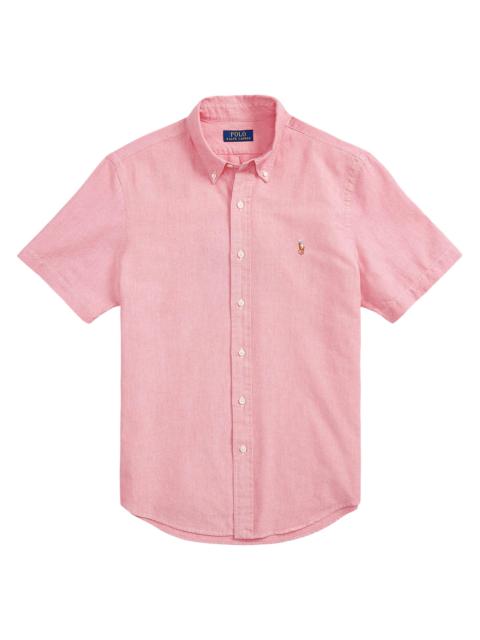 Polo Ralph Lauren Men's Classic Oxford Short-Sleeve Sport Shirt - Sunrise Red