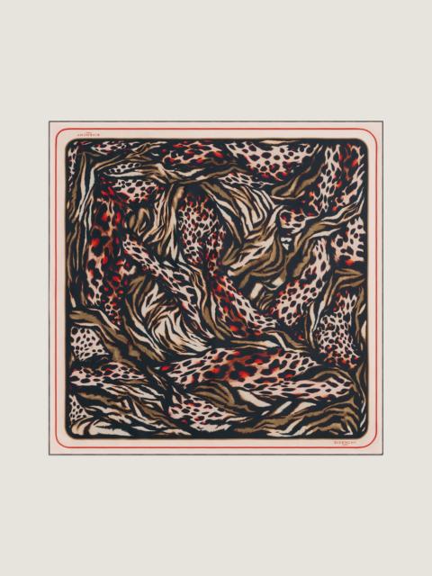 Givenchy SQUARE IN SILK WITH ABSTRACT ANIMAL PRINT