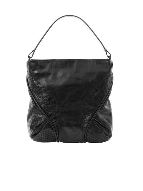 Marine Serre Moonogram Embossed Leather Futura Tote
