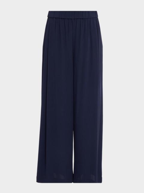 EILEEN FISHER Silk Wide-Leg Pants
