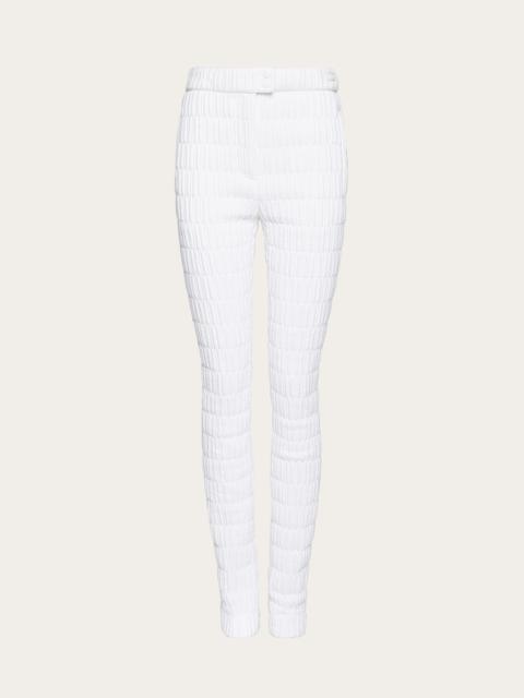 Quilted nylon trouser
