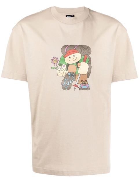JACQUEMUS Treck-print short-sleeve T-shirt