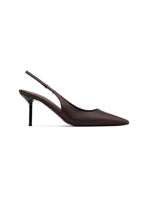 PARIS TEXAS Brown Lidia Slingback 70 Heels