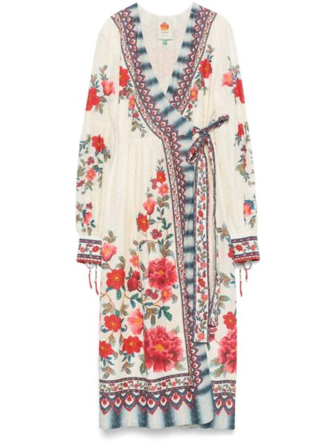 FARM RIO Mosaic Garden midi dress