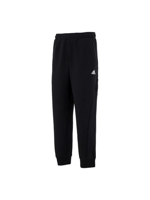 adidas adidas Running Training Breathable Bundle Feet Sports Pants Black H65648